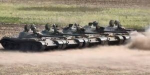 Rosyjskie czołgi T-55 na Ukrainie