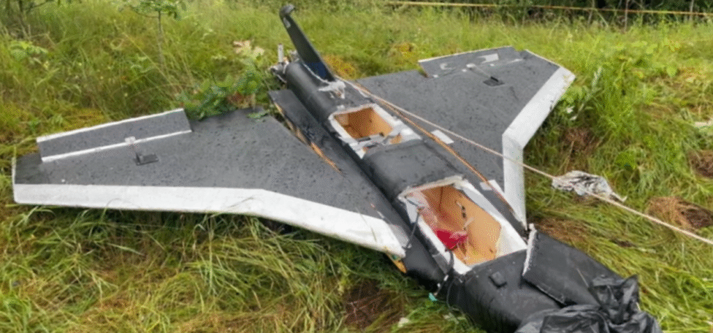 Dron gerbera odnaleziony na terenie Litwy | Źródło: Facebook/Lietuvos kariuomene